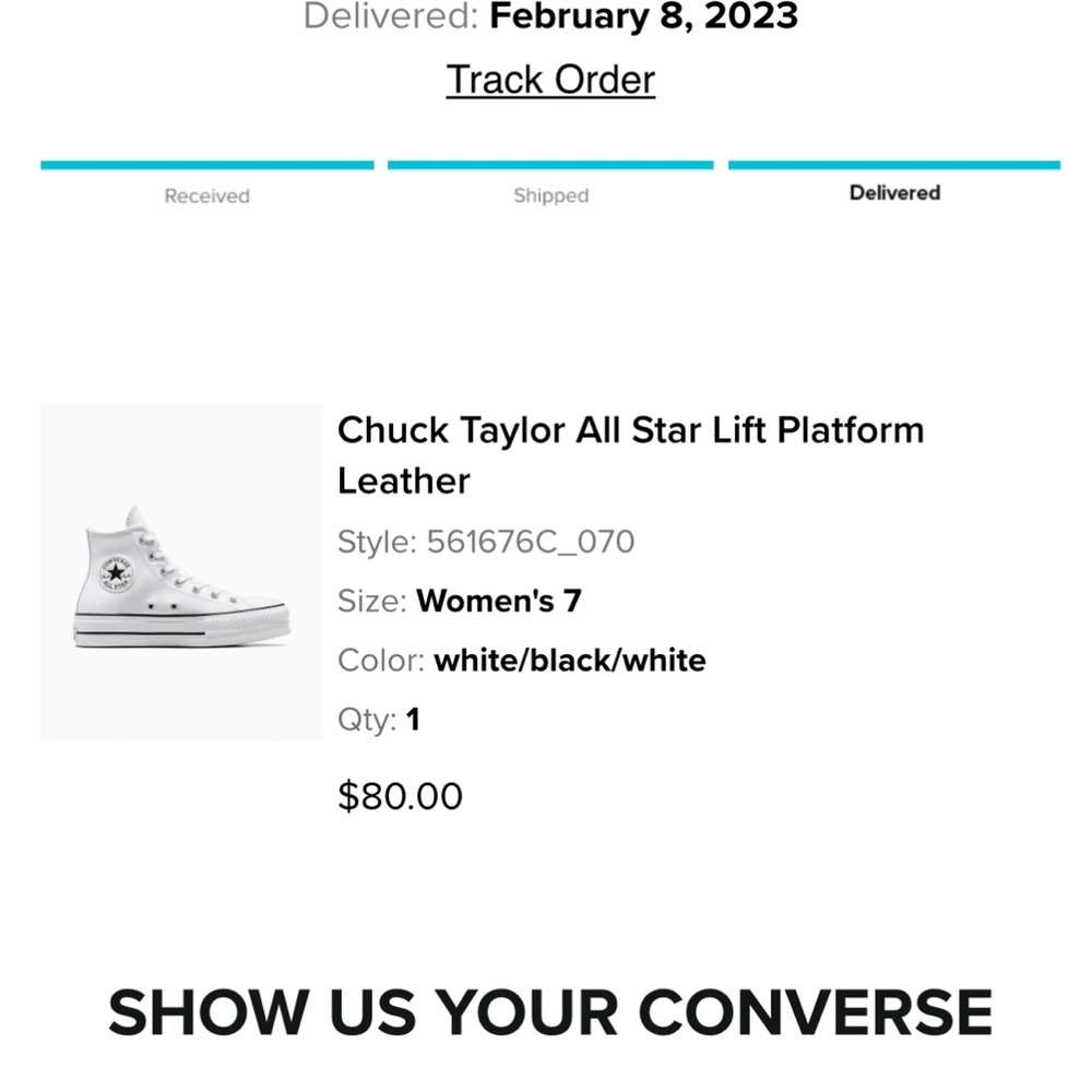 Converse CTAS Platform Hi Top
